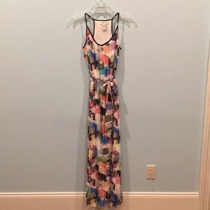 Bar III floral maxi dress